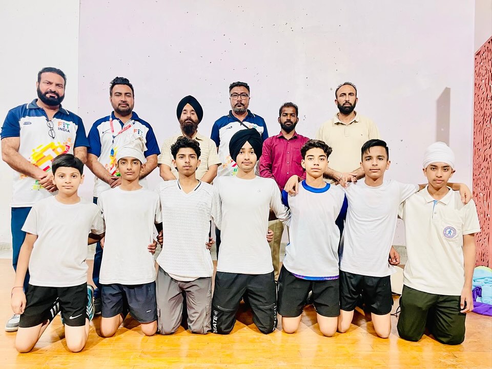 Students participating in sports events